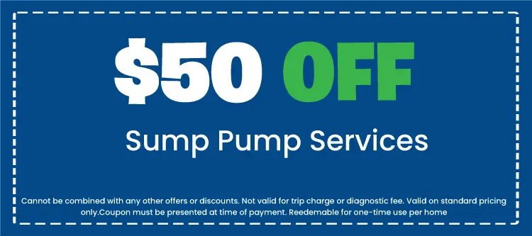 Discount on Sump Pump Services