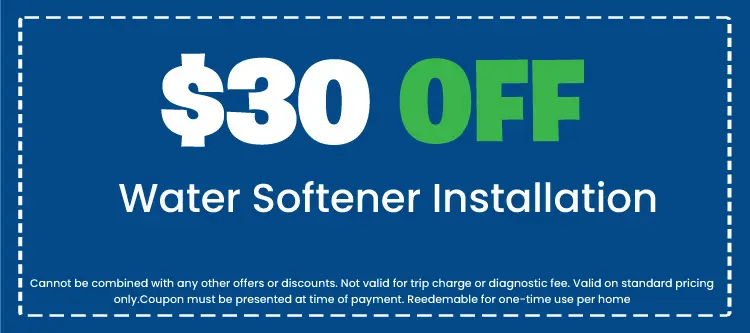 Discount on Water Softener Installation