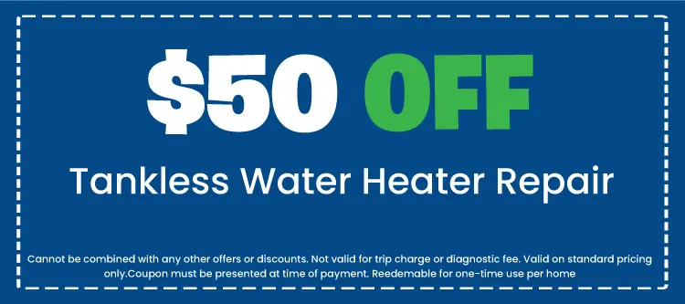 Discount on Tankless Water Heater Repair
