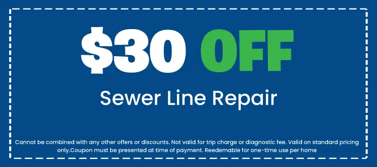 Discount on Sewer Line Repair