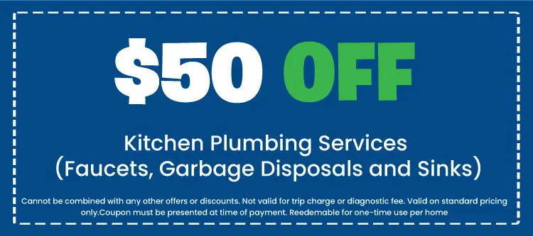 Discount on Kitchen Plumbing Services