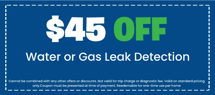 Discount on Water or Gas Leak Detection