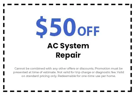 Discount on AC System Repair