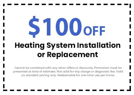 Discount on Heating System Installation or Replacement