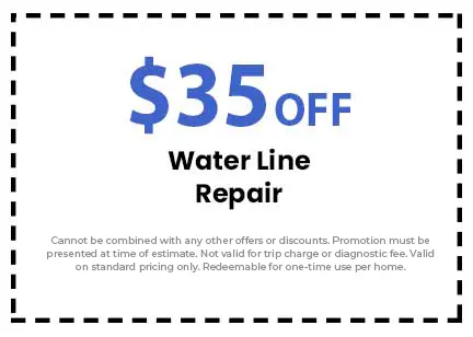 Discount on Water Line Repair