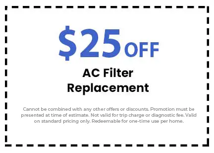 Discount on AC Filter Replacement