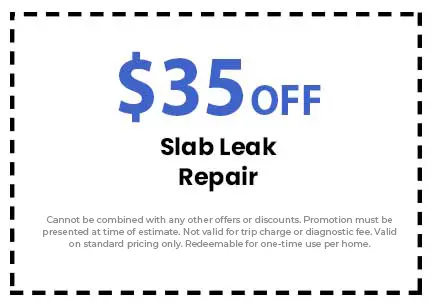 Discount on Slab Leak Repair