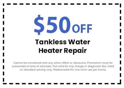 Discount on Tankless Water Repair