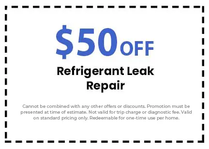 Discount on Refrigerant Leak Repair