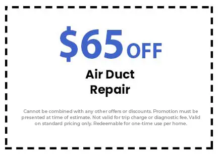 Discount on Air Duct Repair