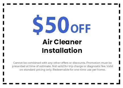 Discount on Air Cleaner Installation