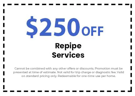 Discount on Repipe Services