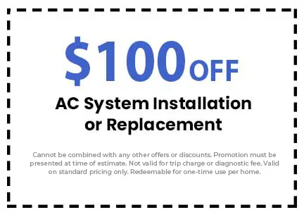 Discount on AC System Installation or Replacement