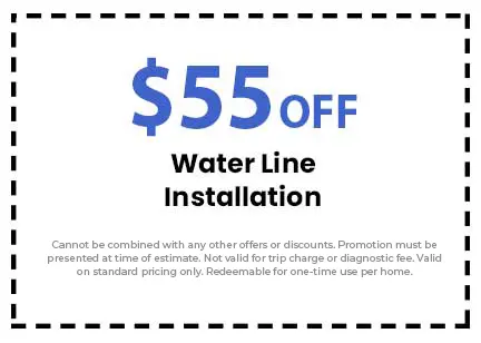 Discount on Water Line Installation