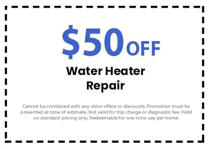 Discount on Water Heater Repair