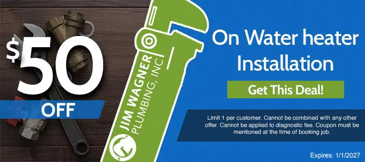 discount on water heater installation in Lombard Illinois 