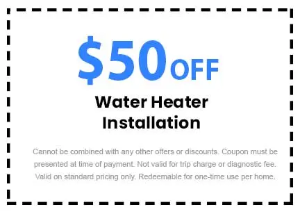 Discounts on Water Heater Installation
