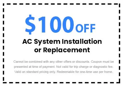 Discounts on AC System Installation or Replacement