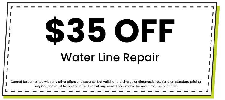 Discount for Water Line Repair