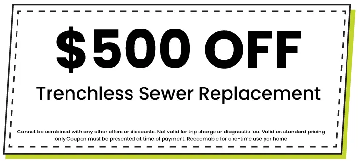 Discount for Trenchless Sewer Replacement