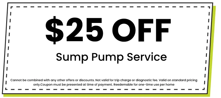 Discount for Sump Pump Service