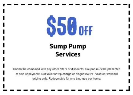 Discount on Sump Pump Services