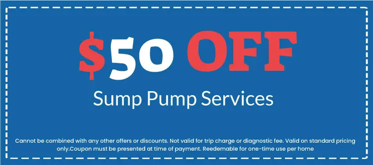 Discounts on Sump Pump Services