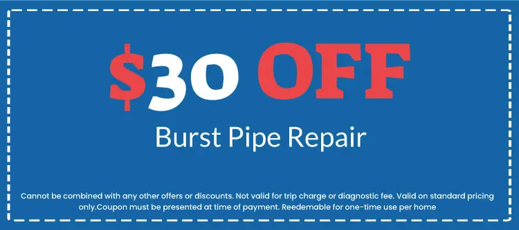 Discounts on Burst Pipe Repair