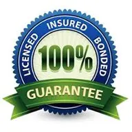 Licensed Insured Bonded 100% Guarantee Badge