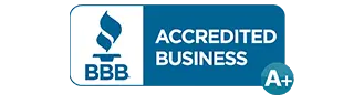 BBB Accredited Business logo with A+ rating, symbolizing trust and quality service for Acosta Heating, Cooling & Electrical in Charlotte, NC.