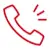 Red telephone icon symbolizing contact for plumbing services, relevant to Arrow Plumbing's offerings for residential plumbing issues in older homes.