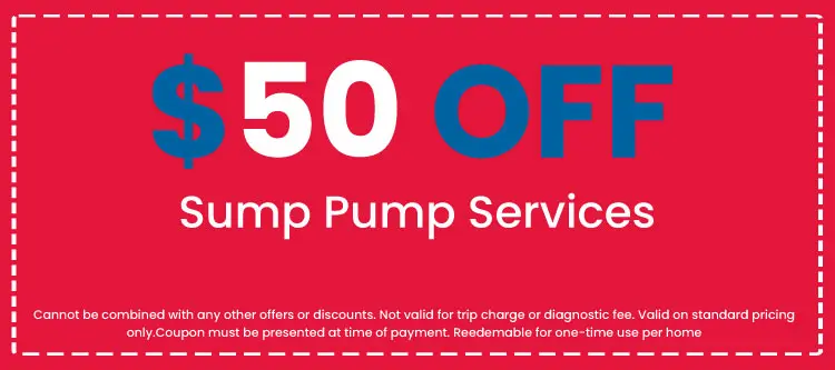 Discounts on Sump Pump Services