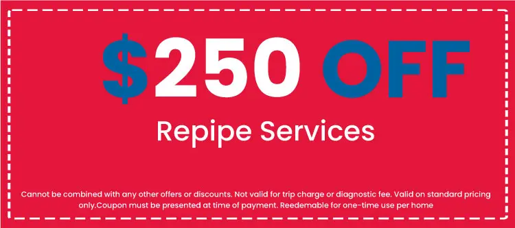 Discounts on Repipe Services