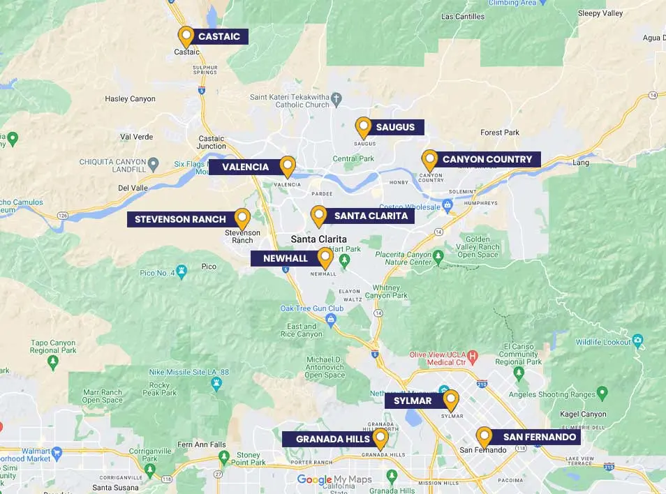 cities listing map