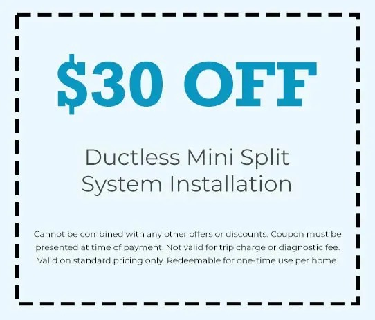 Discount on Ductless Mini Split AC Systems