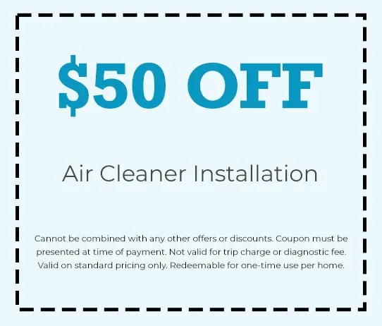 Discount on Air Cleaner Installation