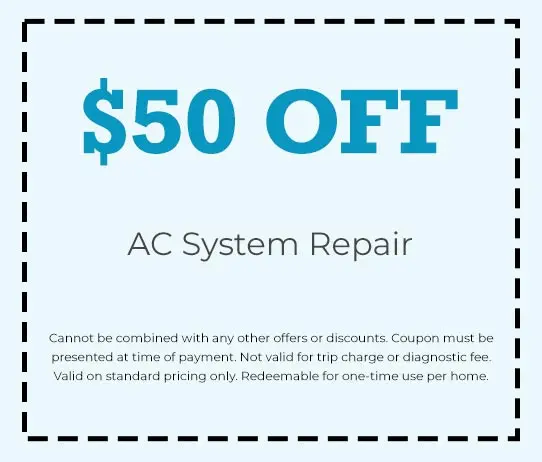 Discount on AC System Repair