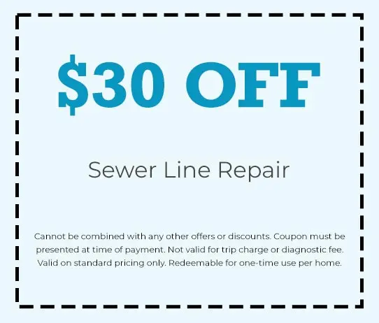 Discount on Sewer Line Repair