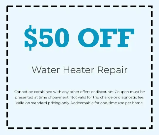 Discount on Water Heater Repair