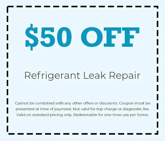 Discount on AC Refrigerant Leak Repair