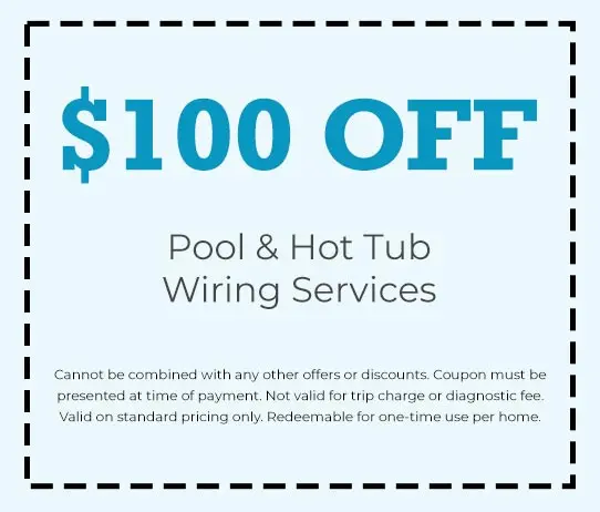 Discount on Pool & Hot Tub Wiring