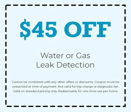 Discount on Water or Gas Leak Detection