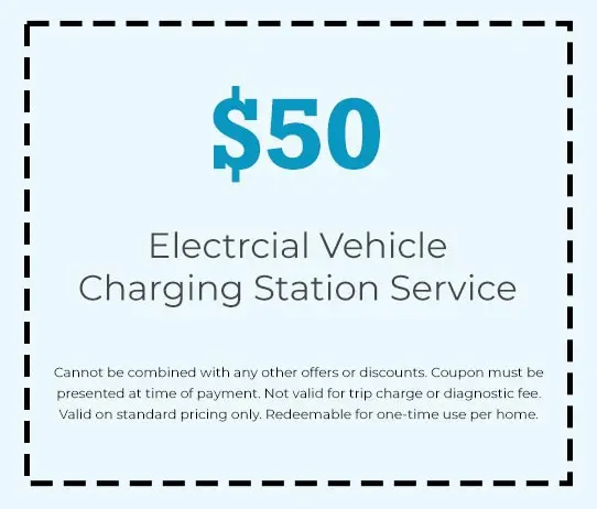 Discount on Electrcial Vehicle Charging Station