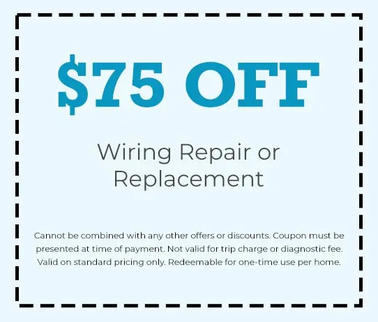 Discount on Wiring Repair or Replacement