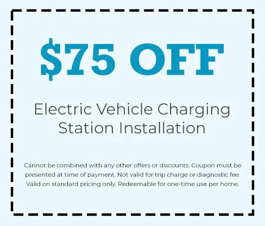 Discount on Electric Vehicle Charging Station