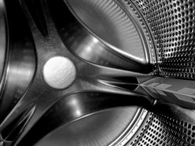 the inside of a washing machine drum