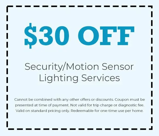 Discount on Security/Motion Sensor Lighting