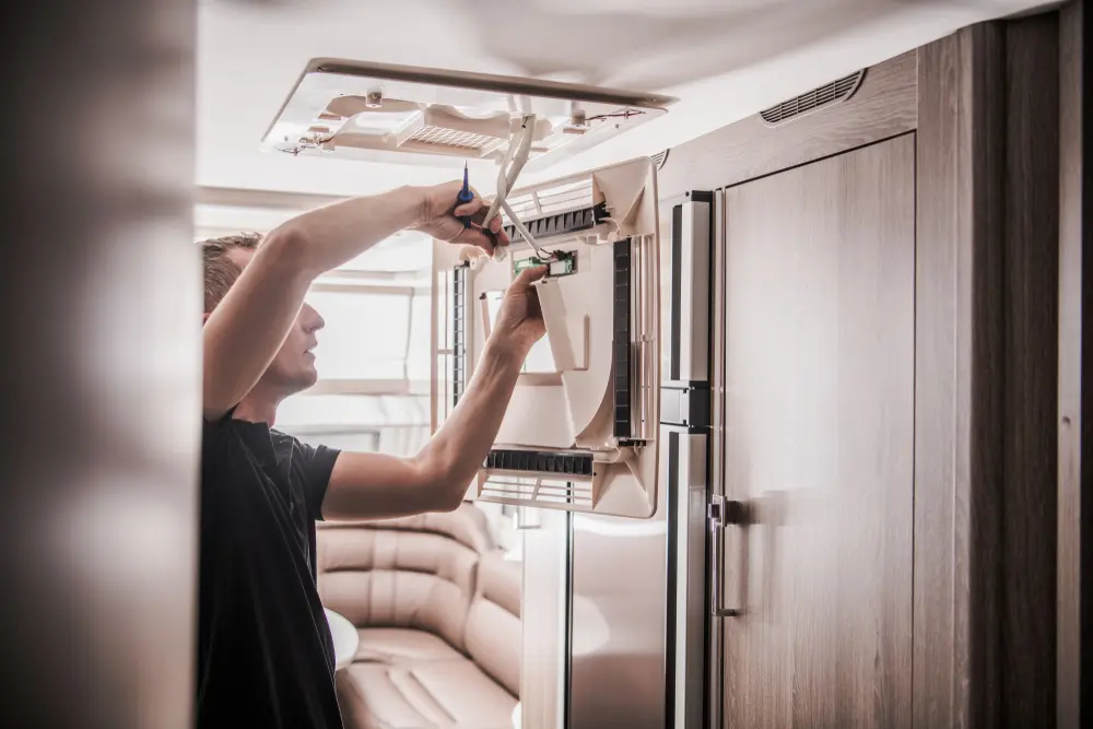 RV AC repair, extreme heat RV tips