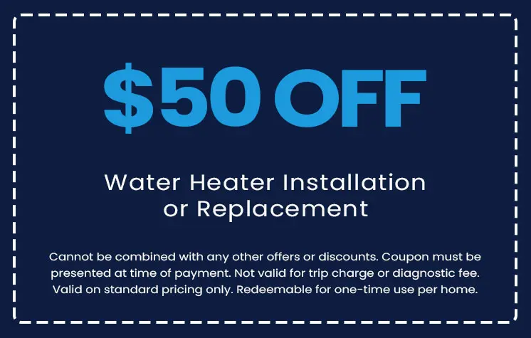 Discounts on Water Heater Installation or Replacement