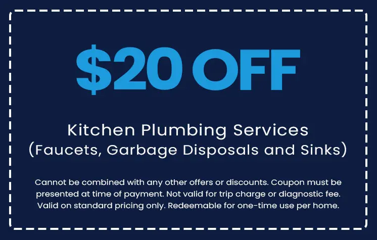 Discounts on Kitchen Plumbing Services